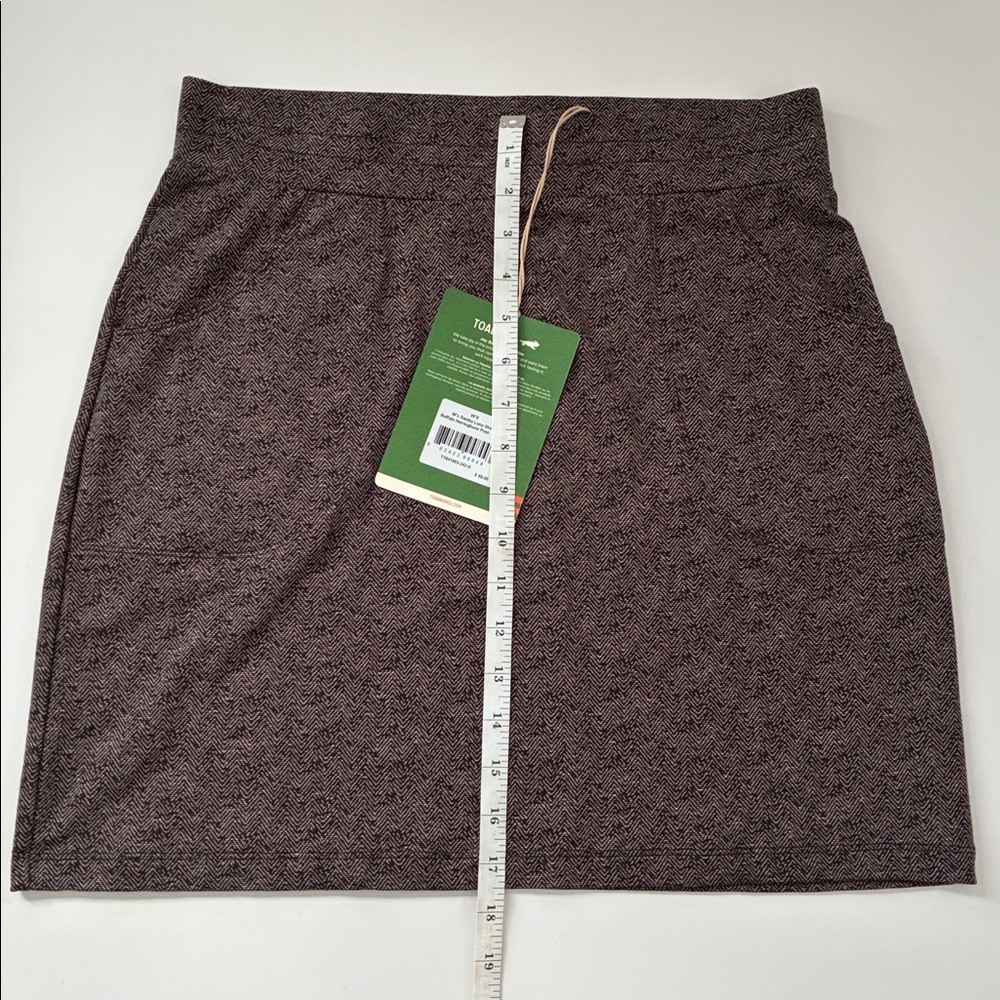 NWT Toad&Co Samba Luna Skirt in Buffalo Herringbone print; sustainable gorpcore - Picture 10 of 11